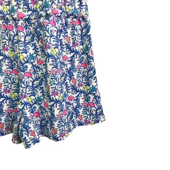 Vineyard Vines Romper Girls Sz L/14 Blue White Tie Waist Twine Spaghetti Straps - Picture 8 of 9